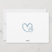 Hond Vader Vaderdag Van huisdier foto Feestdagenkaart (Achterkant)