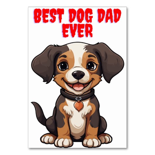 hond vader vadersdag kaarten (Voorkant)