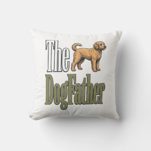 Hond Vader Vintage Gravure Hond Liefhebber Design_ Kussen