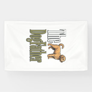 Hond Vader Vintage Gravure Hond Liefhebber Design_ Spandoek