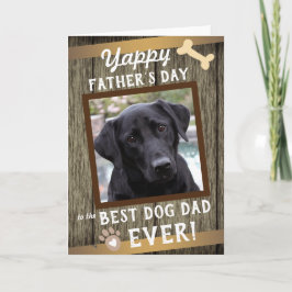 Hond Vaderdag Eén foto Kaart