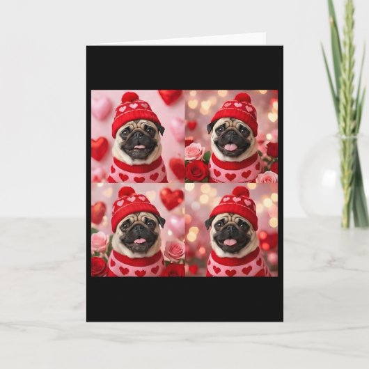 Hond Valentijn Fotohokje Kaart (Voorkant)