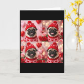 Hond Valentijn Fotohokje Kaart (Gele Bloem)