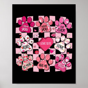 Hond Valentijn, Hondenpoot Hart, Poot Hond Gesprek Poster