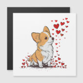 Hond Valentijnsdag Schattige Corgi Valentijnsdag (Voorkant / Achterkant)