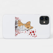 Hond Valentijnsdag Schattige Corgi Valentijnsdag Case-Mate iPhone Case (Achterkant (horizontaal))
