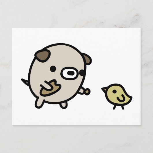 hond van de hond briefkaart (Voorkant)