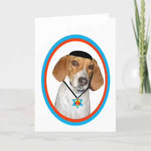 Hond van de Hond van Thanksgivukkah de Grappige Feestdagen Kaart