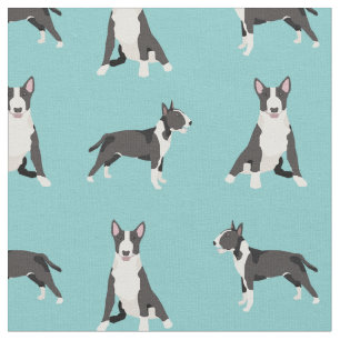 hond van de stier turquoise stof
