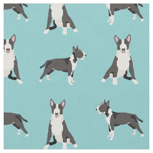 hond van de stier turquoise stof (Close Up)