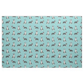 hond van de stier turquoise stof (Fat Quarter)
