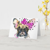 Hond van de Stier van Cutie de Franse Kaart (Gele Bloem)