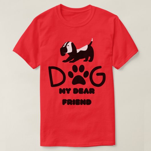hond van een eierhond t-shirt (Design voorkant)