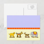 hond van een paard Elephant Pull-speelgoedBriefka Briefkaart (Voorkant / Achterkant)