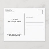 Hond Van Eer Budget Bruiloft Save The Date Postkaa (Achterkant)