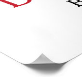 Hond van Eer Trouwkoekjesbar met Pet Photo Po Poster (Hoek)