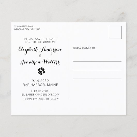 Hond van eerlijkheid en budget bewaren het Briefka (Achterkant)