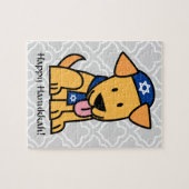 Hond van het Puppy van de Labrador van de Chanoeka Legpuzzel (Horizontaal)