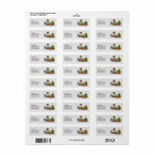Hond van het ras Cavalier King Charles Spaniel in Etiket (Full Sheet)