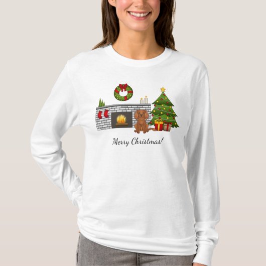 Hond van het ras Cavalier King Charles Spaniel in  T-shirt (Voorkant)