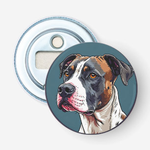 Hond Vector Illustratie Button Flesopener