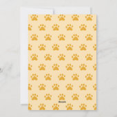 Hond Verdwenen Jaar Gele Foto Kerstmis Feestdagenkaart (Achterkant)