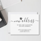 Hond verhuist aankondiging