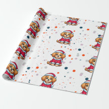 Hond verjaardag cadeau inpakpapier met schattige h