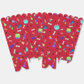 Hond verjaardag gunst box bedankdoosjes (Ongevouwen)