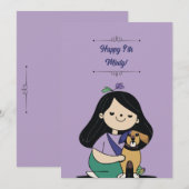 Hond Verjaardag Kaart (Voorkant / Achterkant)