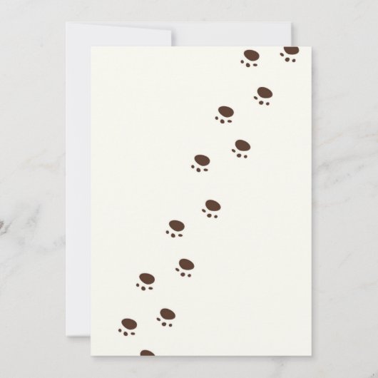 Hond Verjaardag Pawty Verjaardag uitnodiging (Achterkant)