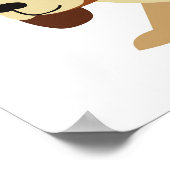 Hond Verjaardag teken, Gepersonaliseerde Puppy Ver Poster (Hoek)