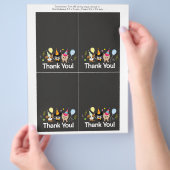 hond, verjaardagsfeest Dank je wel Flyer (Hand)