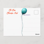 Hond verjaardagsfeestje briefkaart (Achterkant)