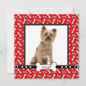 Hond Verjaardagsfeestje, Doggie Picknick in Park Kaart (Achterkant)