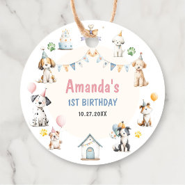 Hond Verjaardagsfeestje Puppy Pawty Verjaardags Fa Bedankjes Labels