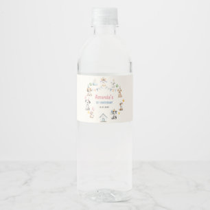 Hond Verjaardagsfeestje Puppy Pawty Water Label Waterfles Etiket