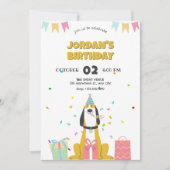 Hond verjaardagsfeestje Uitnodiging (Voorkant)