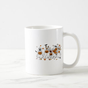 Hond verkleed als spook Halloween Ghost Hondenlief Koffiemok