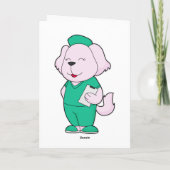 Hond Verpleegster Kaart (Achterkant)