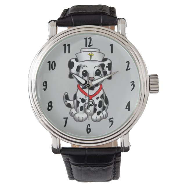 Hond Verpleegster Watch Horloge (Voorkant)