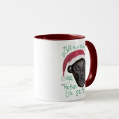 Hond versus kerstPet Mok (Voorkant rechts)