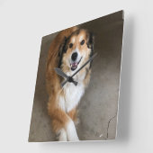 Hond Vierkante Klok (Hoek)