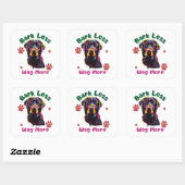 Hond Vierkante Sticker (Vel)