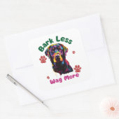 Hond Vierkante Sticker (Envelop)