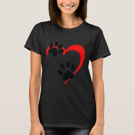 Hond · Viervoetige liefde · 61 T-shirt (Voorkant)