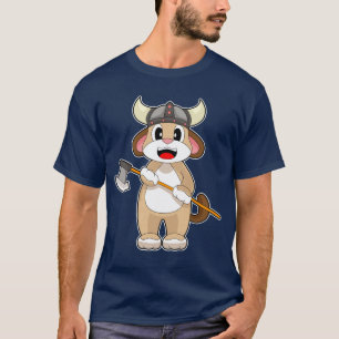 Hond Vikingen Bijl T-shirt