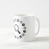 Hond, vind gezwollen koffiemok (Voorkant rechts)