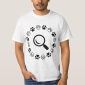 Hond, vind gezwollen t-shirt (Voorkant)