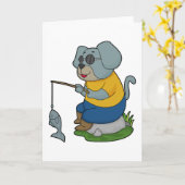 Hond Visser Vislijn Kaart (Gele Bloem)